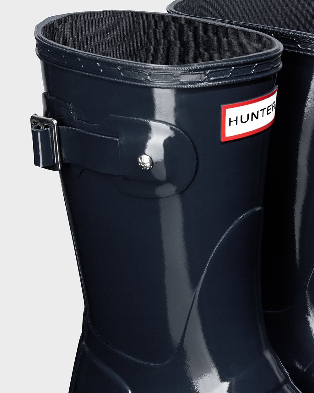 Women Hunter Original Gloss | Short Rain Boots Navy | NZ-10346-QEAB